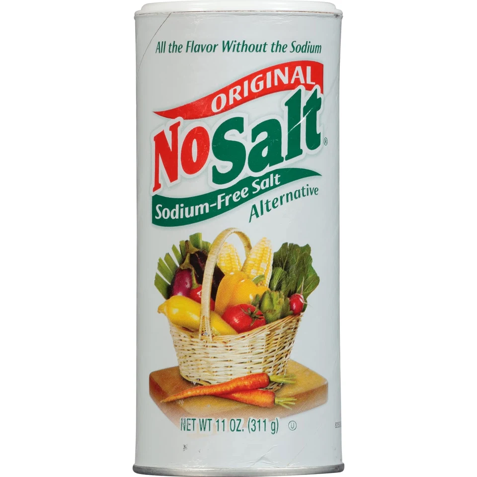 NoSalt Original 11 oz canister, front view